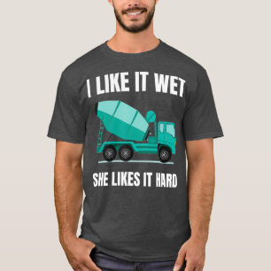 T-shirt Conducteur de camion de mélangeur de ciment en b