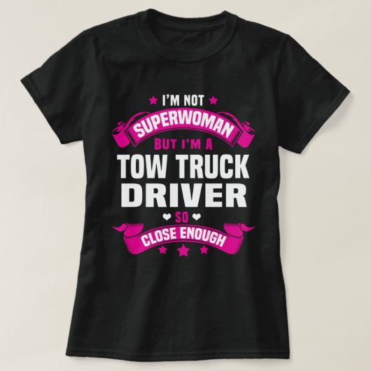 T-shirt Conducteur de camion de remorque (Design devant)