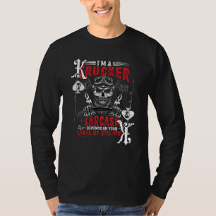 T-shirt Conducteur de Camion Joueur de Poker Sarcasme Roi