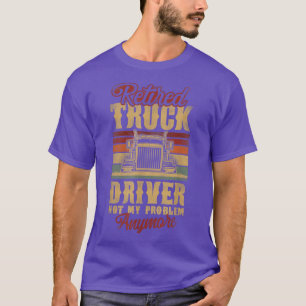 T-shirt Conducteur de camion Retraité Vintage Retraité Ret