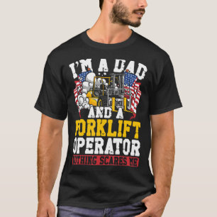 T-shirt Conducteur de chariot élévateur agréé Papa Père Vi