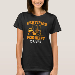 T-shirt Conducteur de chariot élévateur certifié Opérate