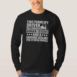 T-shirt Conducteur de chariot élévateur Entrepôt Construct