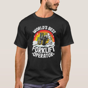 T-shirt Conducteur de chariot élévateur Rainbow World meil