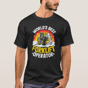 T-shirt Conducteur de chariot élévateur Rainbow World meil