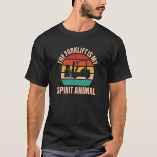 T-shirt Conducteur de chariot élévateur Spirit Animal Fork
