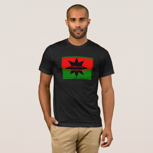 T-shirt conducteur de chemin de fer souterrain (Devant entier)