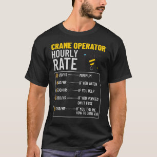 T-shirt Conducteur de grue Constructeur Ouvrier de constru