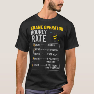 T-shirt Conducteur de grue Constructeur Ouvrier de constru