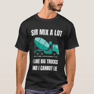 T-shirt Conducteur de malaxeur à béton Gros véhicule Équip