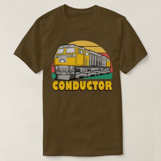 T-shirt Conducteur de train (Design devant)