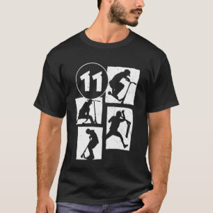 T-shirt Conducteur de trottinette pour 11e anniversaire Tr