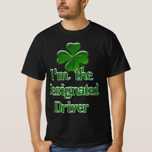 T-shirt Conducteur désigné pour la Saint-Patrick (Devant)