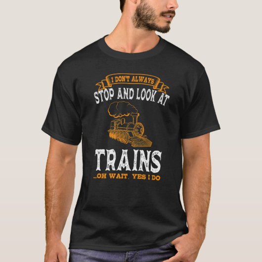 T-shirt Conductor Train Express Rail Transport Freight Rai (Devant)