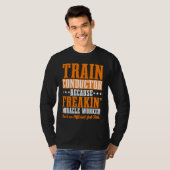 T-shirt Conductor Train Express Transport Freight Railway  (Devant entier)