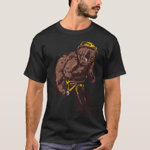 T-shirt Conduire au travail Ours Sauvage BMX Vélo Rider