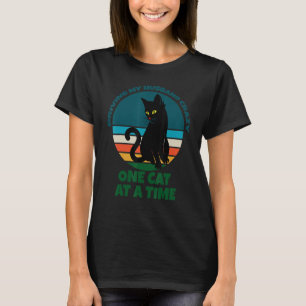 T-shirt Conduire Mon Mari Fou Un Chat À La Fois Kit Chat