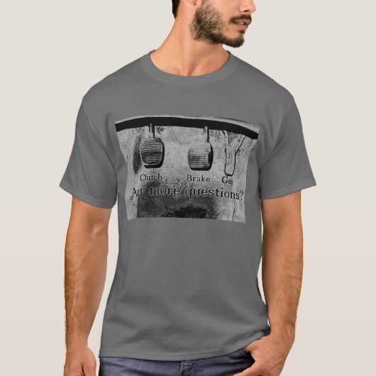 T-shirt Conduisez le bâton (noir et blanc) (Devant)