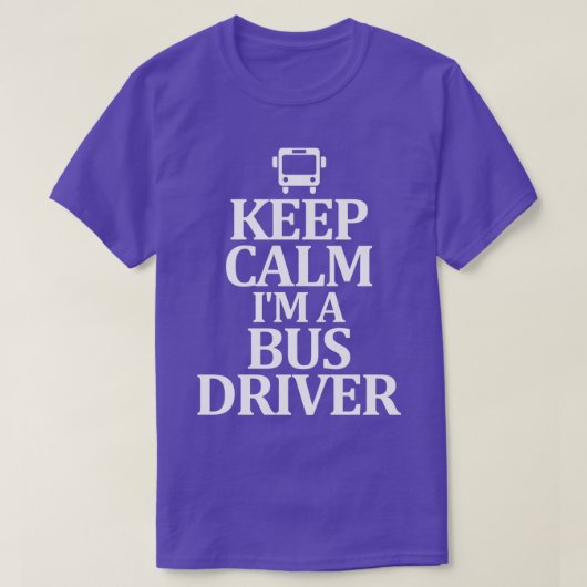 T-shirt Conduite De Bus Ix27m Calme (Design devant)