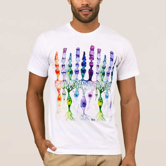 T-shirt Cone cells rod cells and bipolar neurons of retina (Devant)
