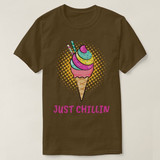 T-shirt Cône Crème glacée (Design devant)