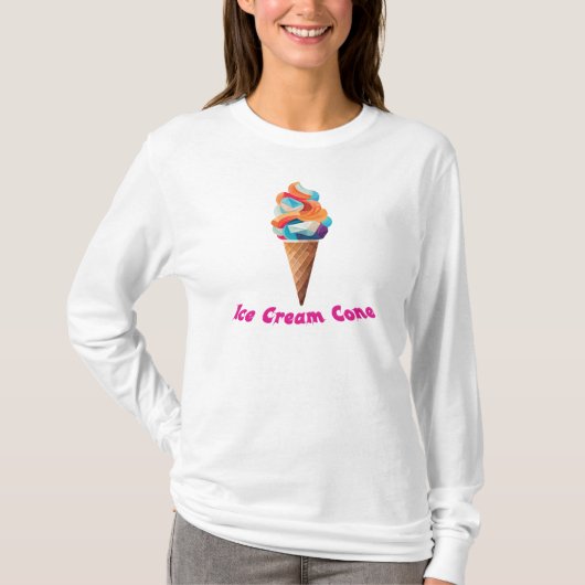 T-shirt Cône de crème glacée (Devant)