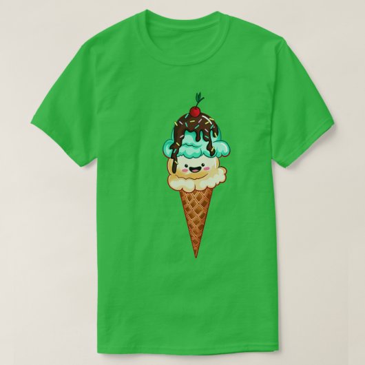 T-shirt Cône de crème glacée (Design devant)