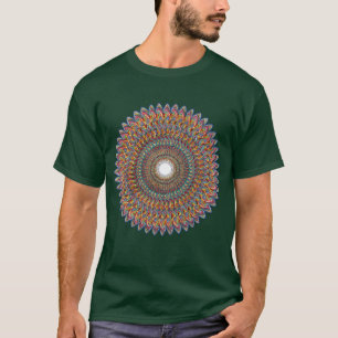 T-shirt Cône de fractale à l'impulsion d'ADN