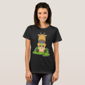 T-shirt Cône de glace de girafe (Devant entier)