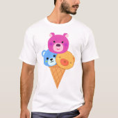 T-shirt Cône de glace Ourson (Devant)