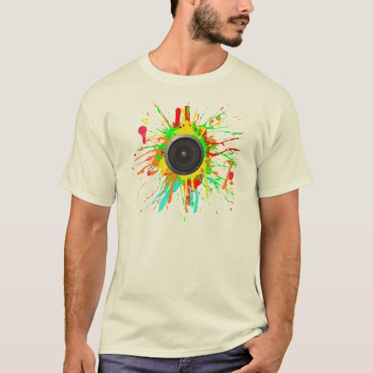 T-shirt Cône de haut-parleur (Devant)