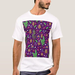 T-shirt Cones de pin de Noël : Festive sans mer