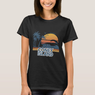 T-shirt Coney Island Brooklyn Hommes Femmes Vacances Été