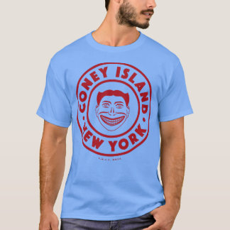 T-shirt Coney Island New York City Red Steeplechase Face