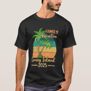 T-shirt Coney Island New York Famille Vacances 2025 Été