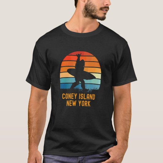 T-shirt Coney Island New York Sasquatch Souvenir 1 (Devant)
