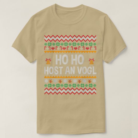 T-shirt Conférencier allemand laid Noël Ho Ho Ho Funny Bav (Design devant)