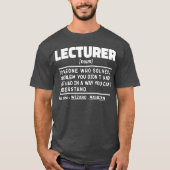 T-shirt Conférencier Noun Conférencière publique Enseigner (Devant)