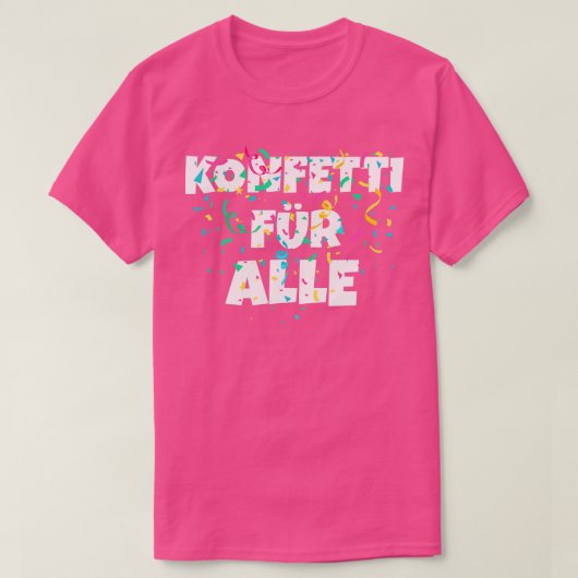 T-shirt Confetti pour tous amusant Costume de remplacement (Design devant)