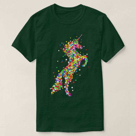 T-shirt Confetti Unicorn pour Mardi Gras et Carnaval (Design devant)