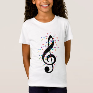T-Shirt Confettis colorés de musique