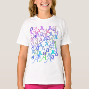 T-shirt Confettis en forme de lettre "A"