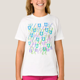 T-shirt Confettis en forme de lettre "U"