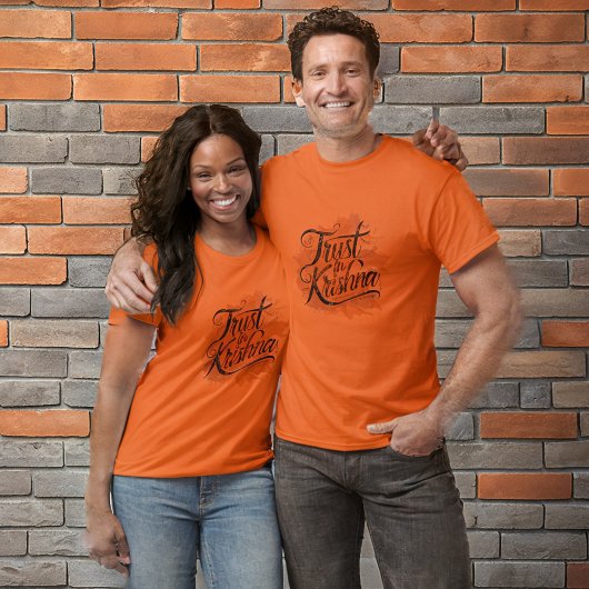 T-shirt Confiance dans la conception de la typographie de 