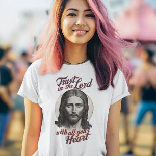T-shirt Confiance divine : Message Jésus