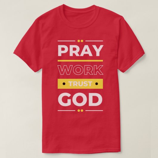 T-shirt Confiance en Dieu (Design devant)