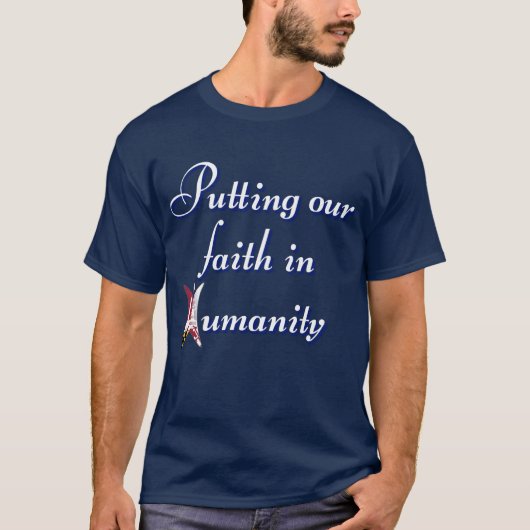 T-shirt Confiance en l'humanité (Devant)