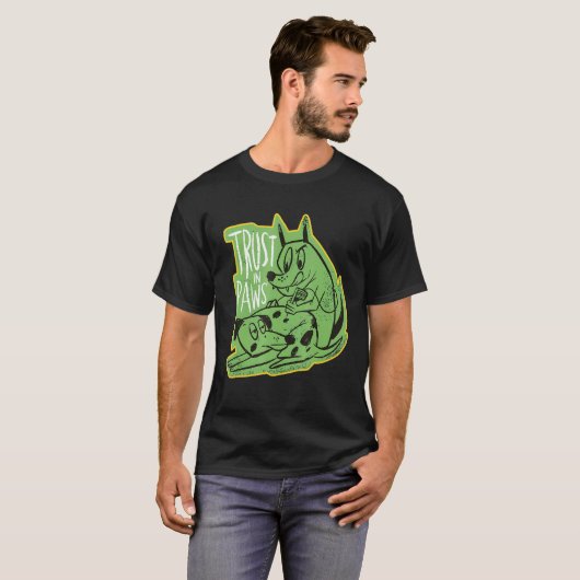 T-shirt Confiance En Paws Chiens De Tatouage Propriétaire  (Devant entier)