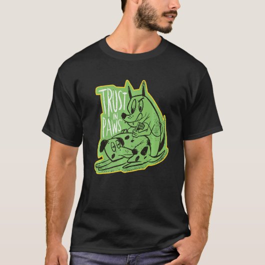 T-shirt Confiance En Paws Chiens De Tatouage Propriétaire  (Devant)