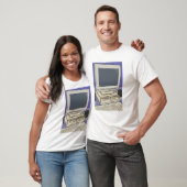 T-shirt Configuration de bureau rétro pour ordinateur (Unisexe)